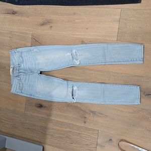Abercrombie & Fitch Women's 00 Super Skinny Distressed light Denim Jeans